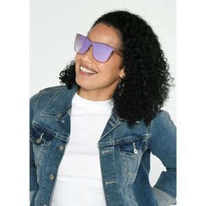 Foster Grant Purple Shield Fashion Sunglasses - Gently Used